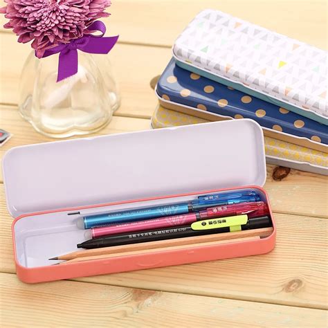 small metal pencil box|metal pencil lead case.